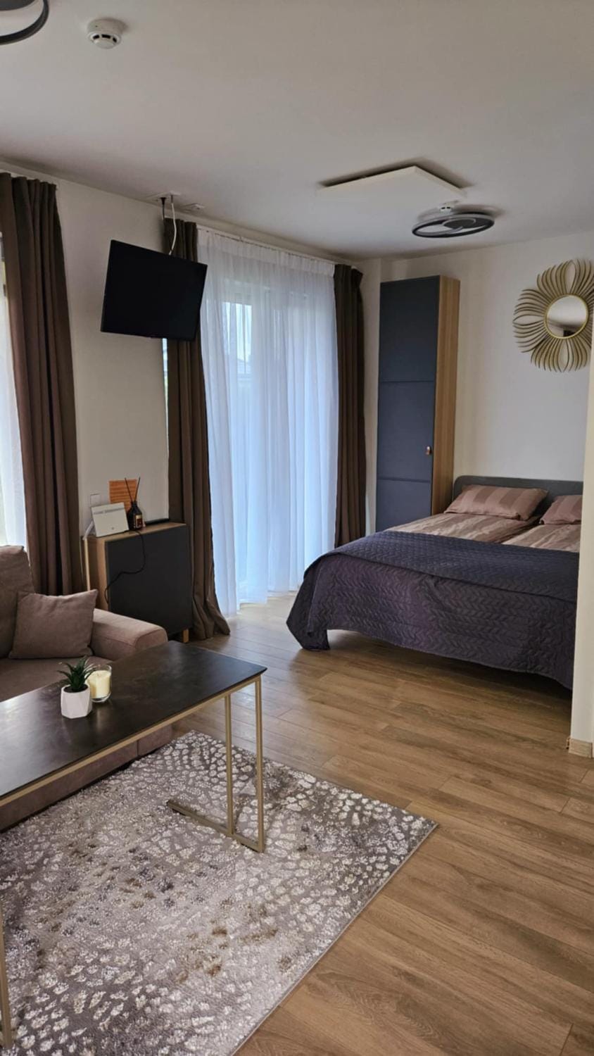 Bed, TV and multimedia, Living room, Photo of the whole room, Bedroom