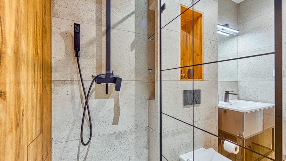 Shower, Toilet, Bathroom, towels
