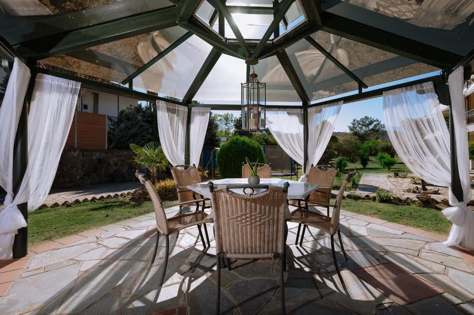 Patio, Seating area, Garden view