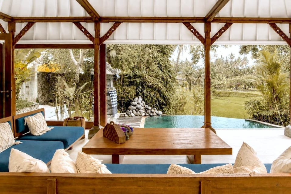 View (from property/room), Living room, Garden view, Landmark view, Pool view, Swimming pool