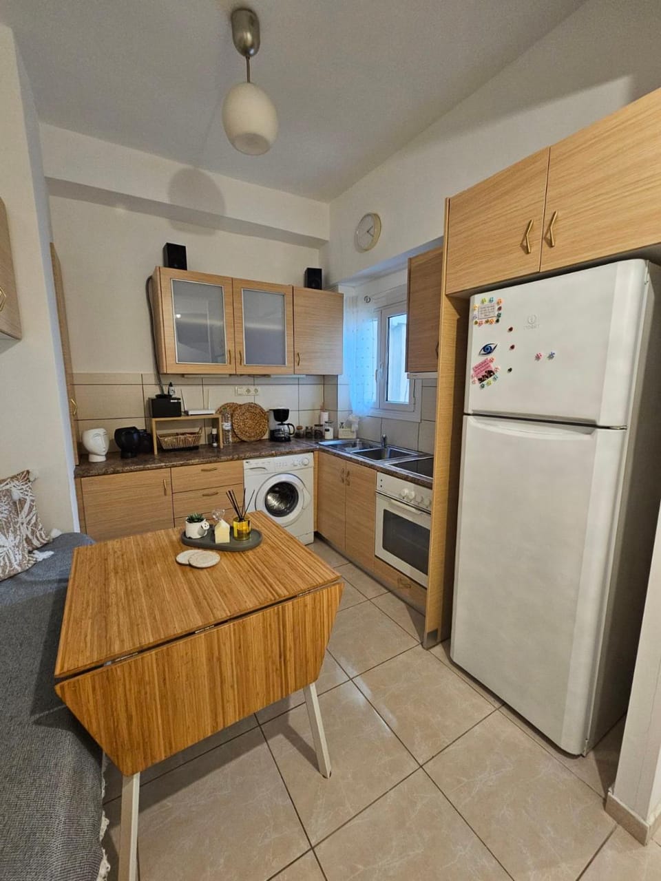 Coffee/tea facilities, Kitchen or kitchenette, washing machine, kitchen