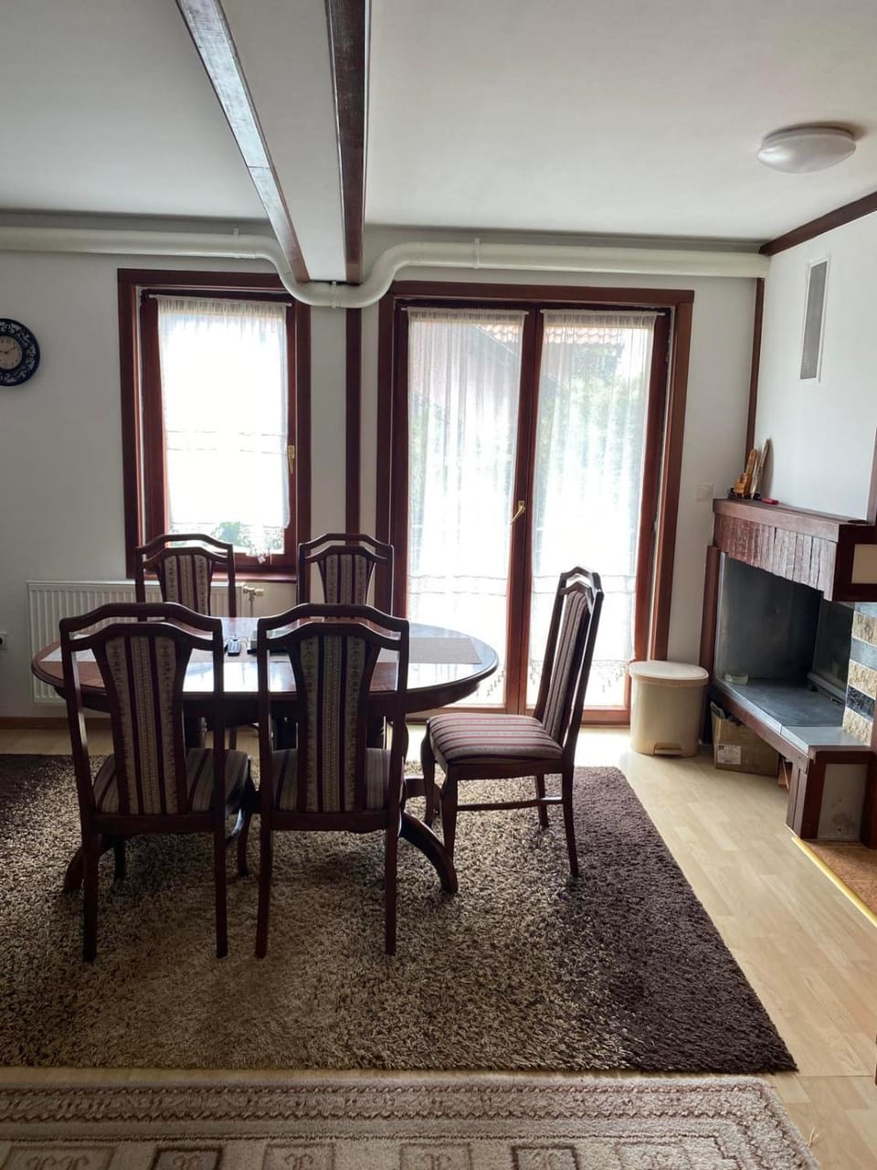 Living room, fireplace