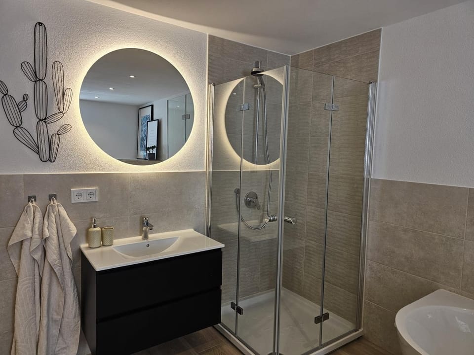 Bathroom, Living room