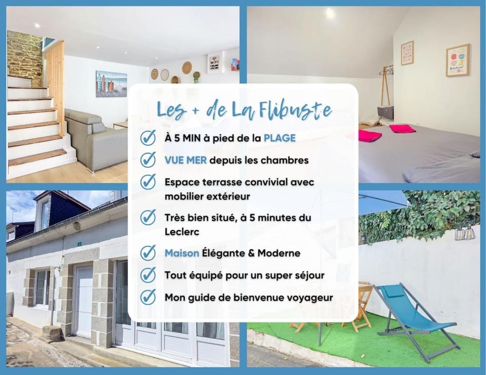 La Flibuste, Vue Mer, Plage à Pied & Parking House in Plérin