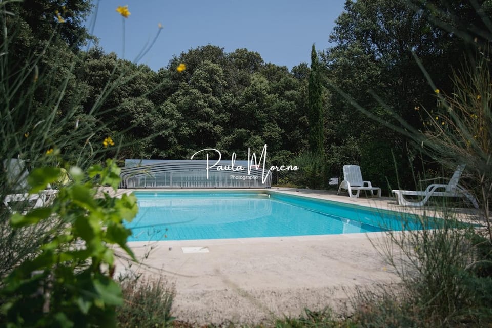 Property building, Living room, Swimming pool