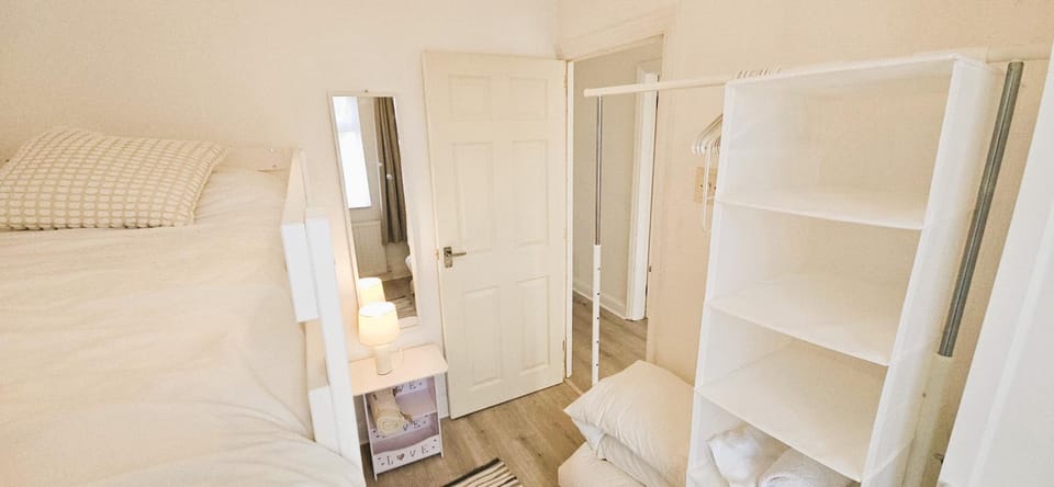 Bed, Photo of the whole room, Bedroom, bunk bed, wardrobe