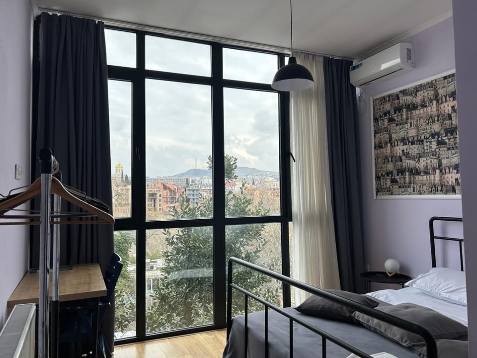 Bed, View (from property/room), Photo of the whole room, Mountain view