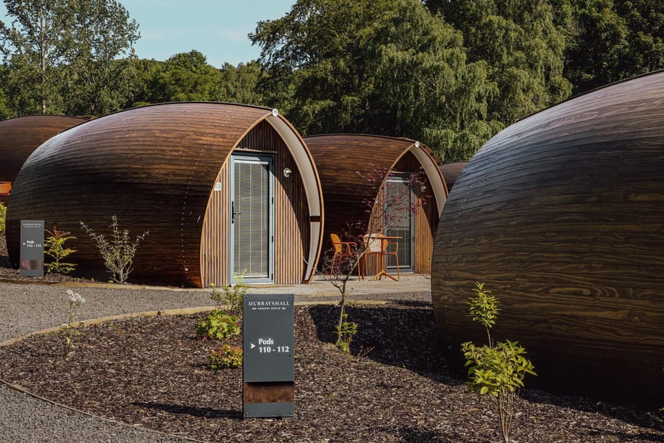 Luxury Pods at Murrayshall Estate Chalet in Scotland