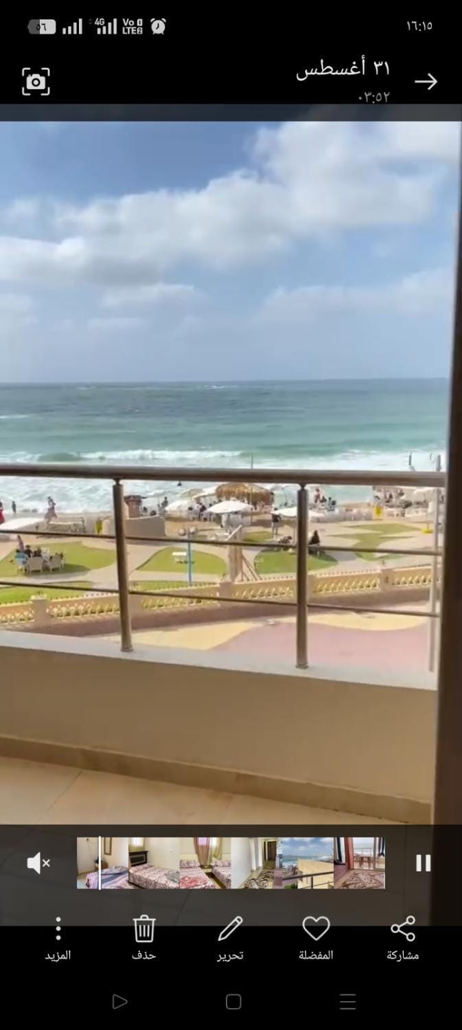 شاليه 3 غرف صف اول المعموره الشاطئ اسكندريه Apartment in Alexandria