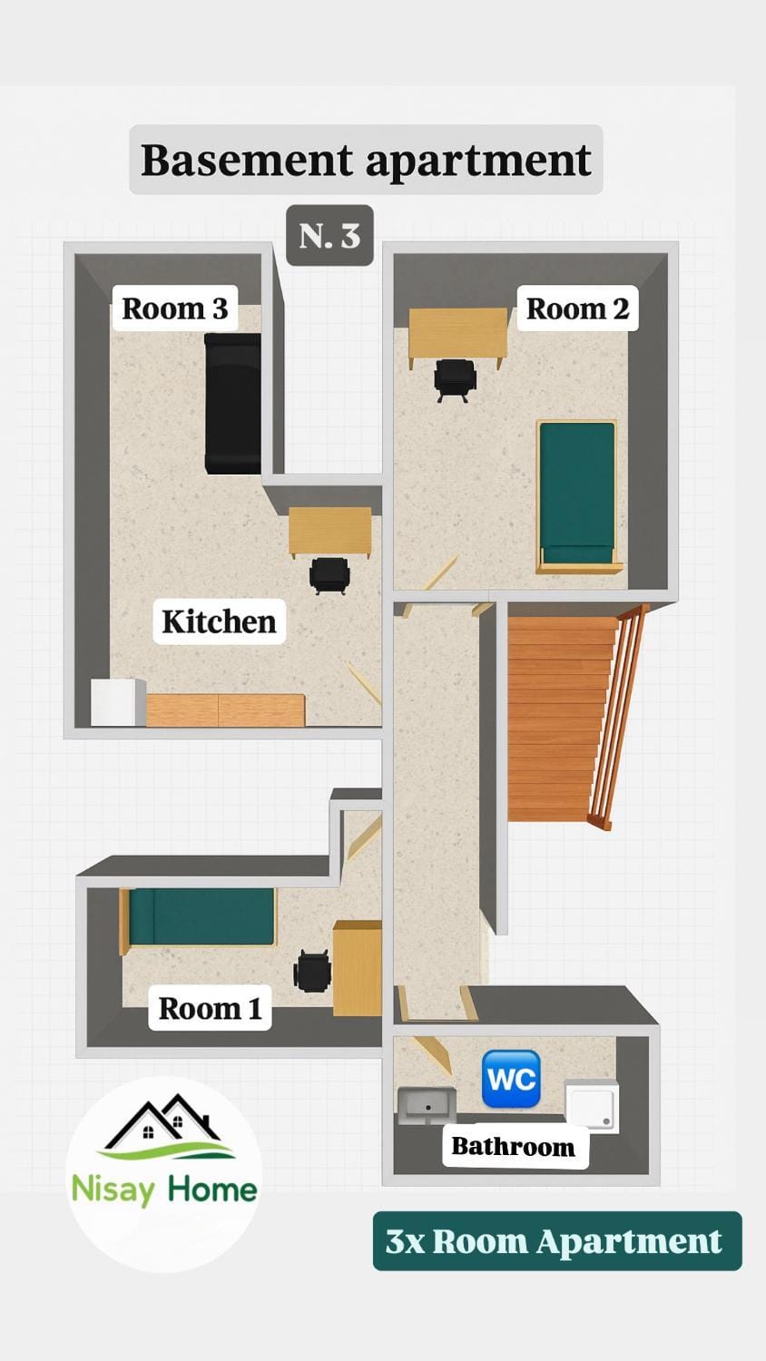 Nisay Home - 3 Room Apartment - N3 Apartment in Ludwigsburg