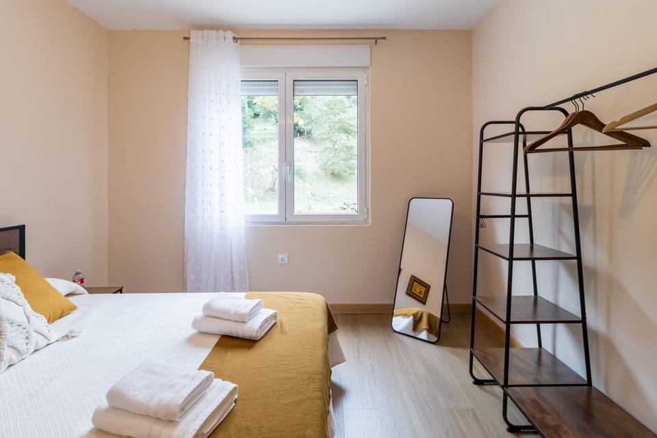 Property building, Living room, Bedroom