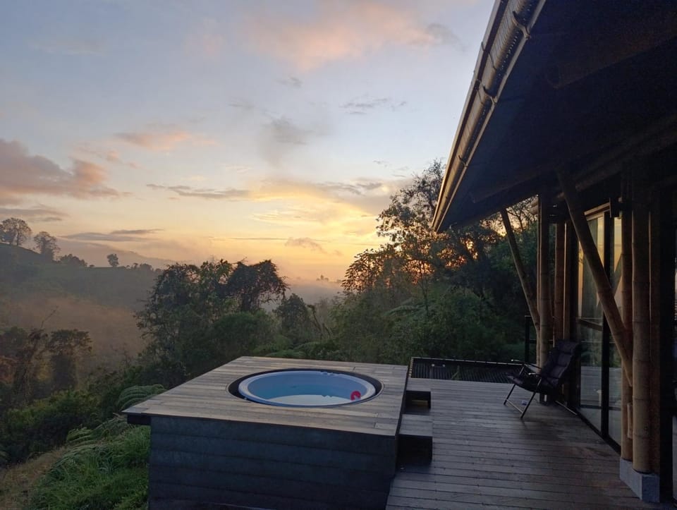 Natural landscape, Hot Tub, Sunset