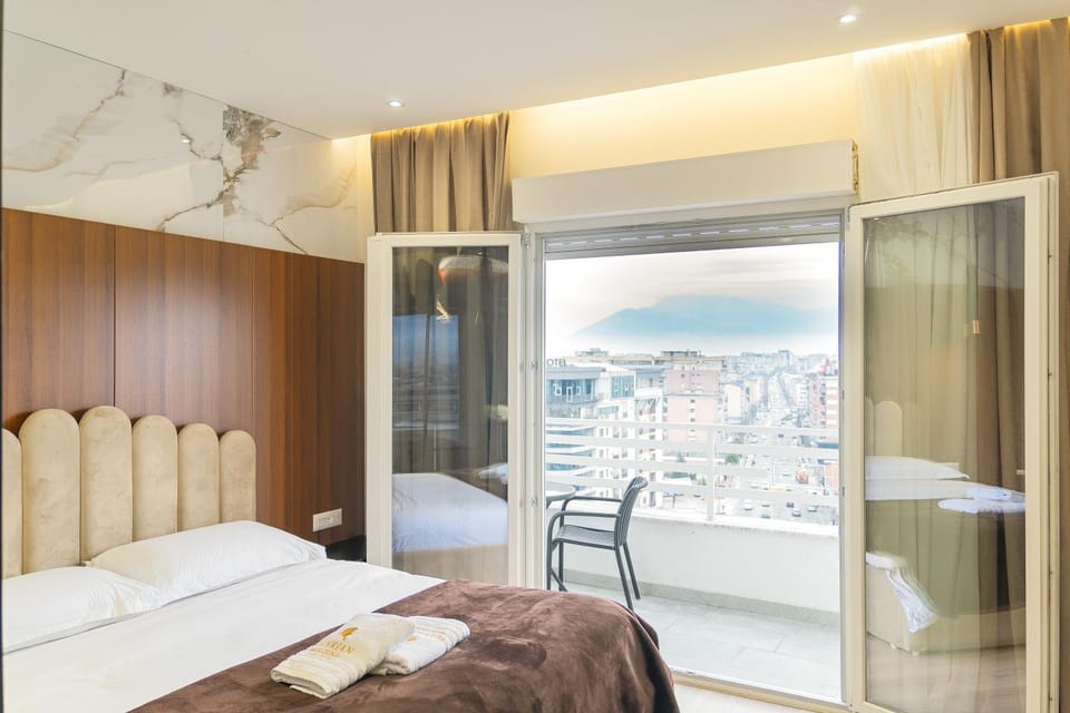 Bed, View (from property/room), Bedroom, City view