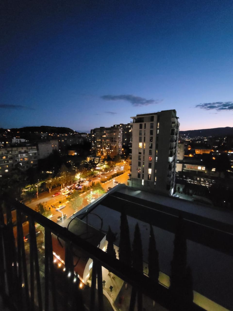 Night, View (from property/room), Balcony/Terrace, City view