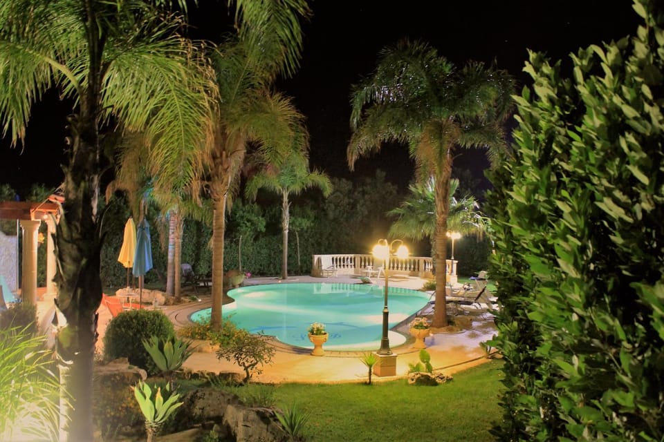 Swimming pool, Swimming pool, Sunset