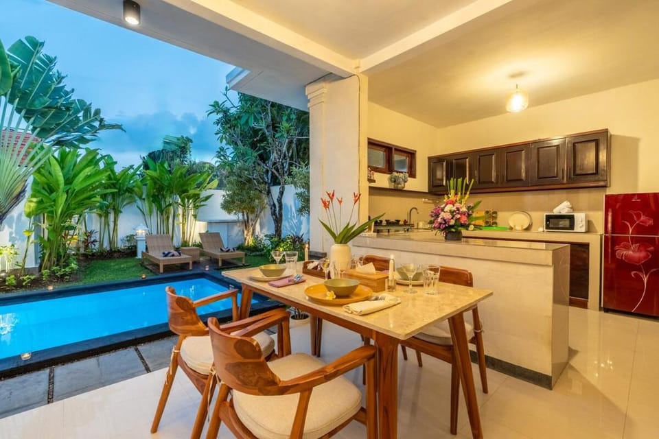 Arts Heliconia Villa Two-Bedroom Private Pool Kuta Villa in North Kuta