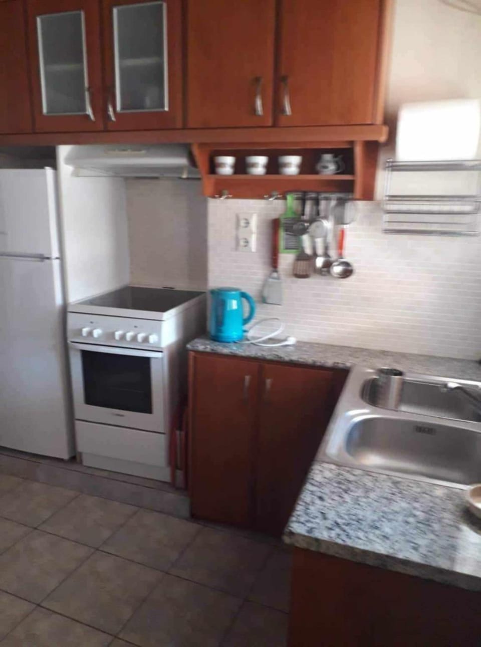 Kitchen or kitchenette, oven, stove