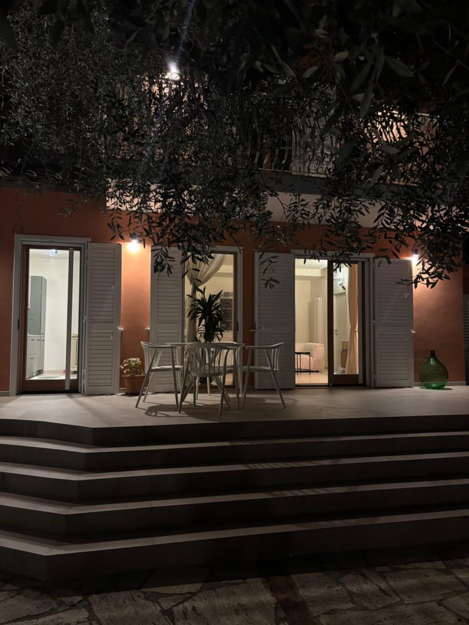 Property building, Patio, Night