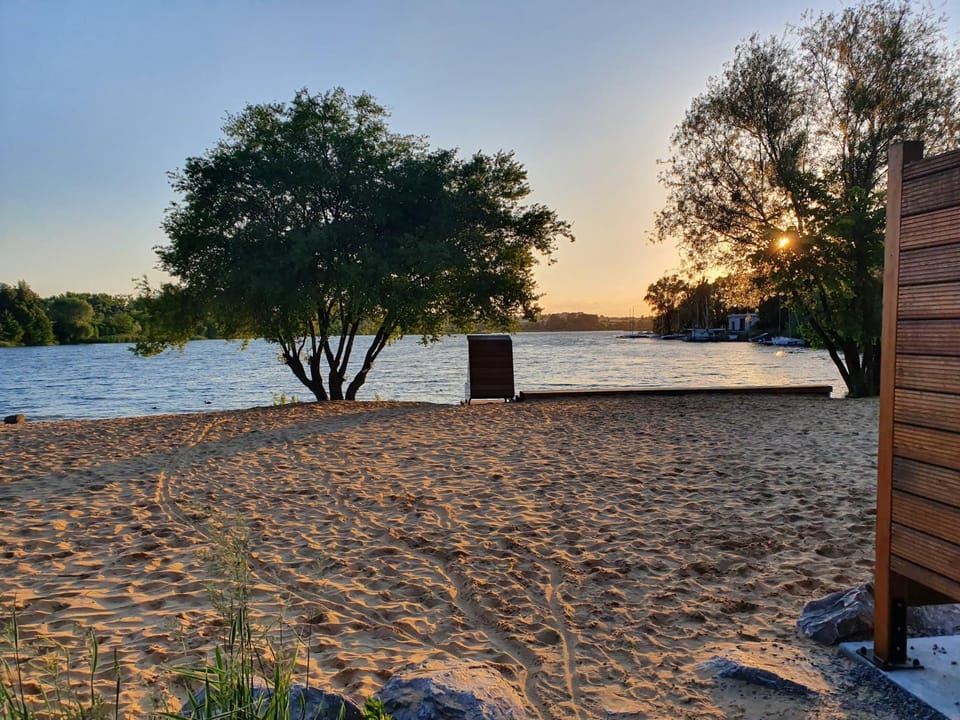 Natural landscape, Beach, Lake view