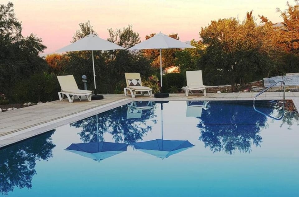 Natural landscape, Swimming pool, sunbed