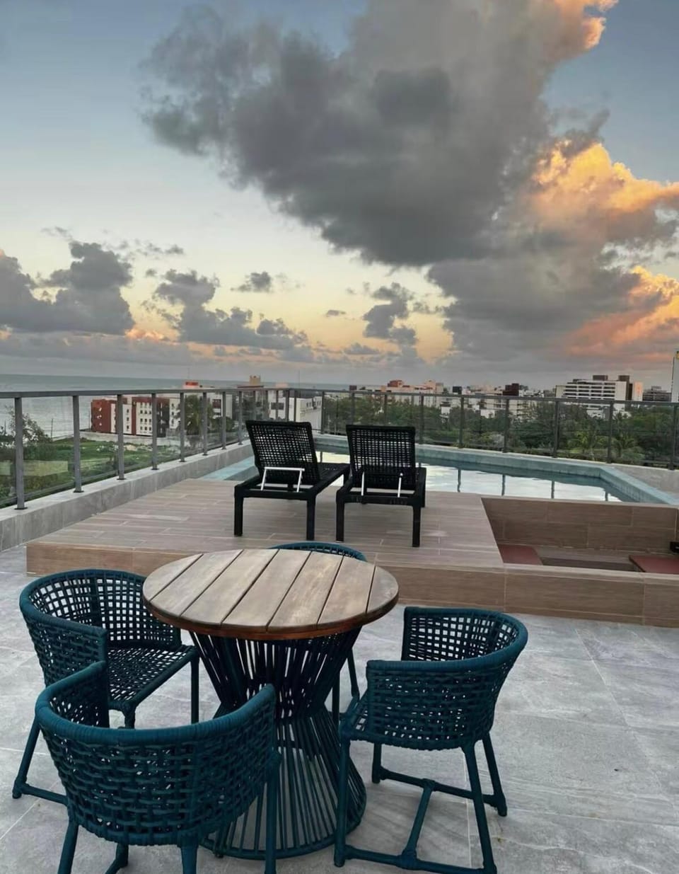 View (from property/room), Balcony/Terrace, Sea view, Sunset