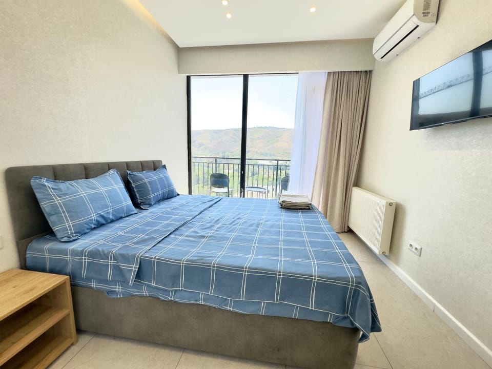 Bed, TV and multimedia, Photo of the whole room, Bedroom, air conditioner