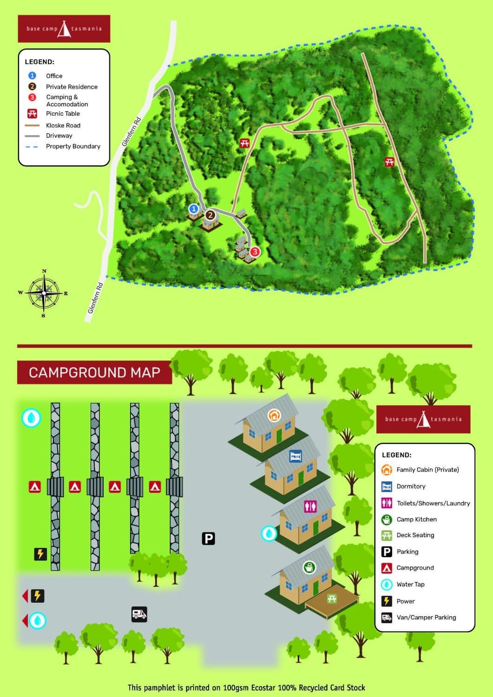 Base Camp Tasmania Campground/ 
RV Resort in Tasmania
