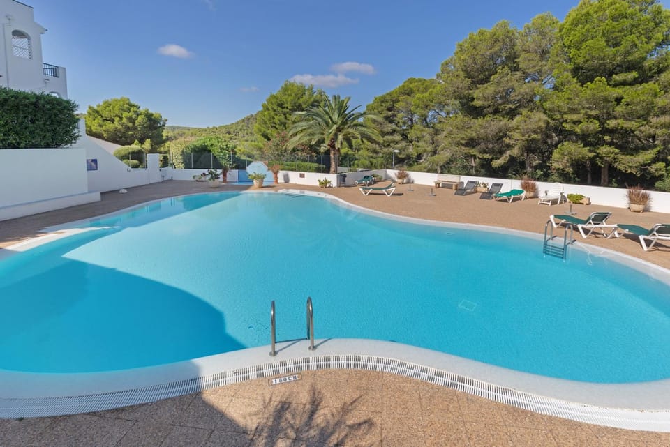 Property building, Living room, Swimming pool