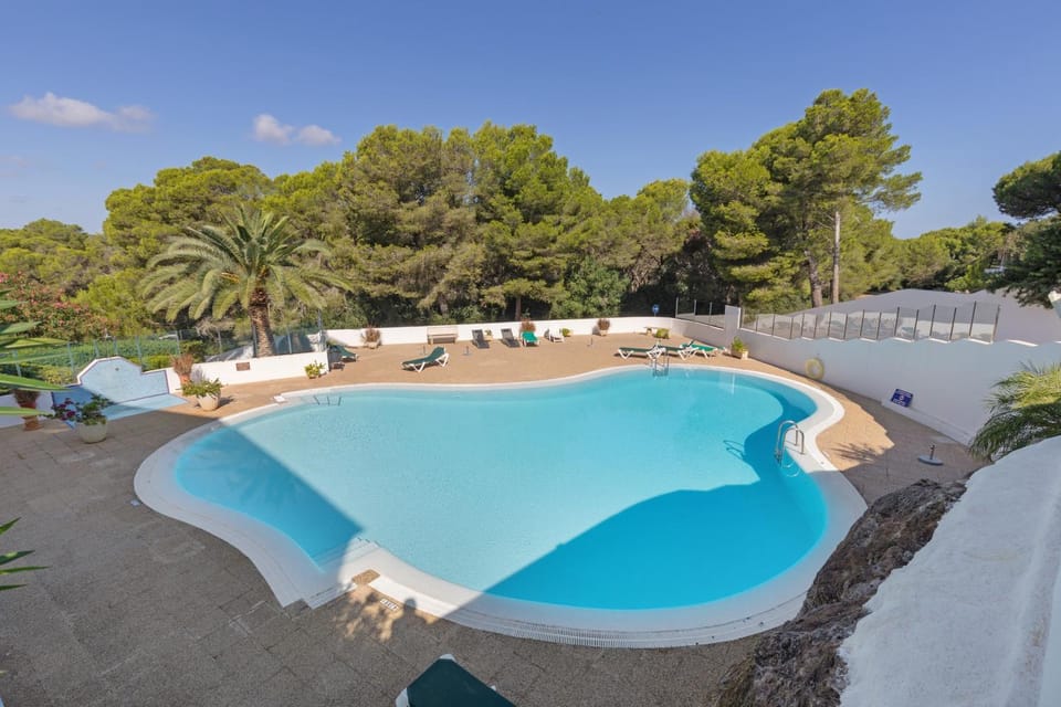 Property building, Living room, Swimming pool