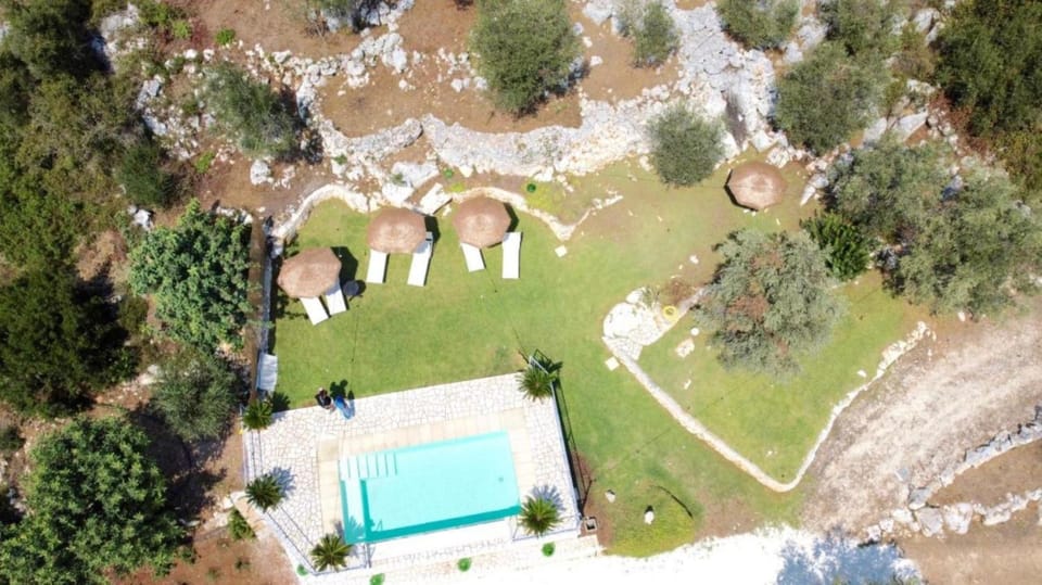 Day, Natural landscape, Bird's eye view, Garden, Garden view, Pool view, Swimming pool