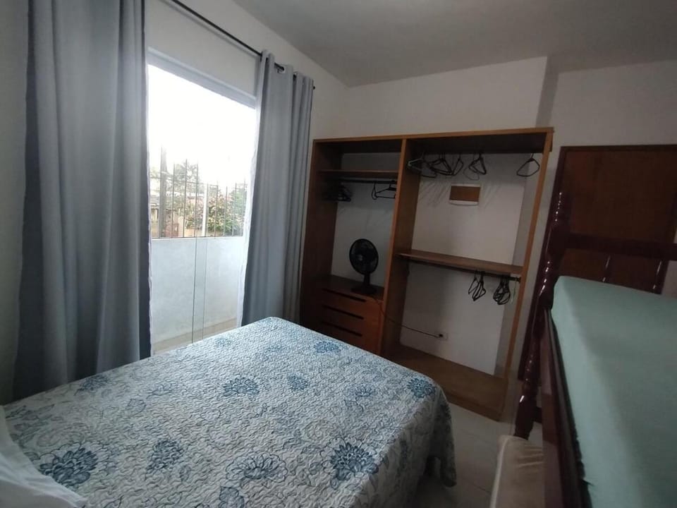 Bed, bunk bed, wardrobe