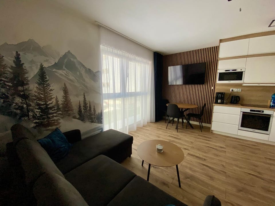Communal lounge/ TV room, TV and multimedia, Kitchen or kitchenette, Living room, Seating area, Evening entertainment