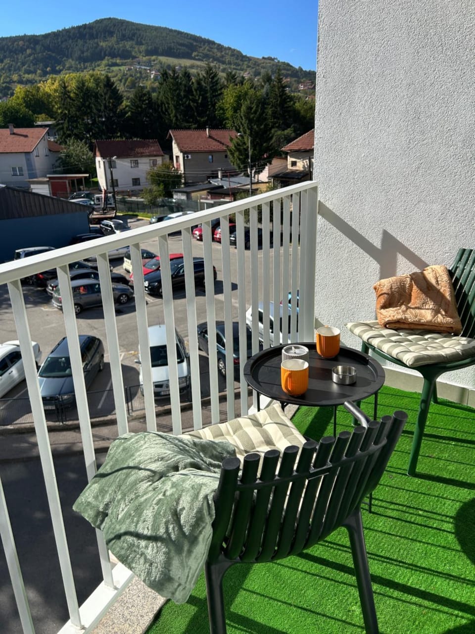 Day, Natural landscape, View (from property/room), Balcony/Terrace, Seating area, City view, Garden view, Mountain view