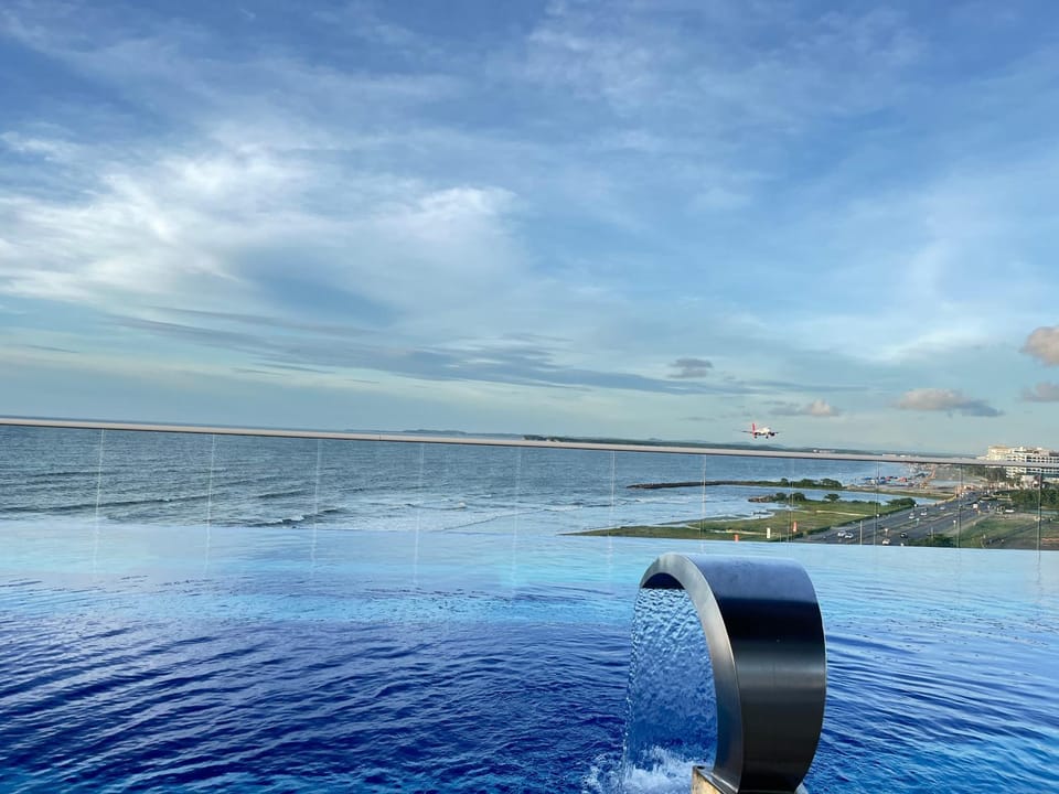 Natural landscape, Pool view, Sea view, Swimming pool
