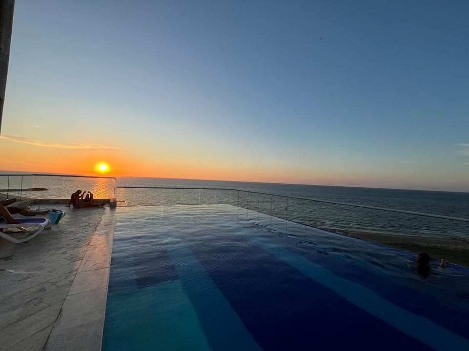 Beach, Pool view, Sea view, Sunset