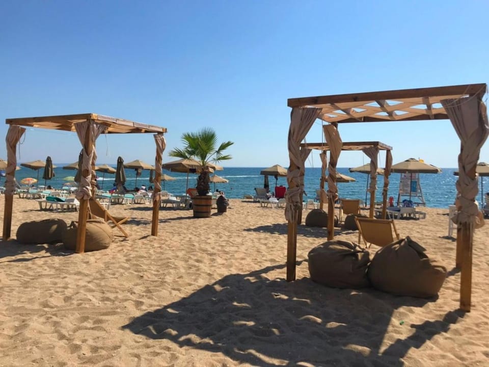 Day, Natural landscape, Beach, Sea view, sunbed