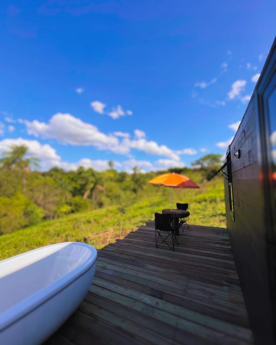 Cabana com Banheira ao Ar Livre e Céu Estrelado House in State of São Paulo