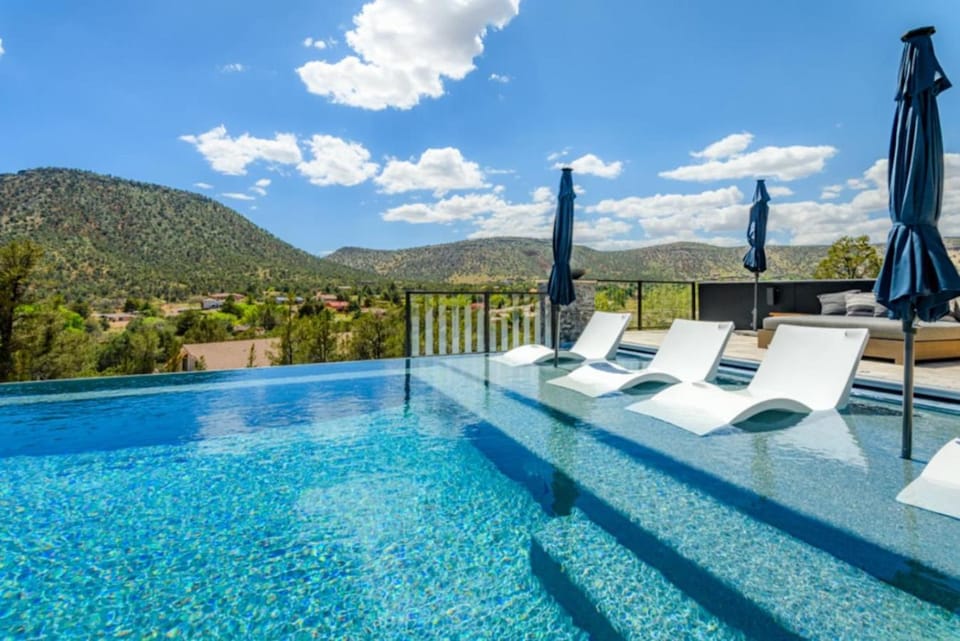 Luxe Sedona Retreat Private Heated Pool Spa Views House in Village of Oak Creek