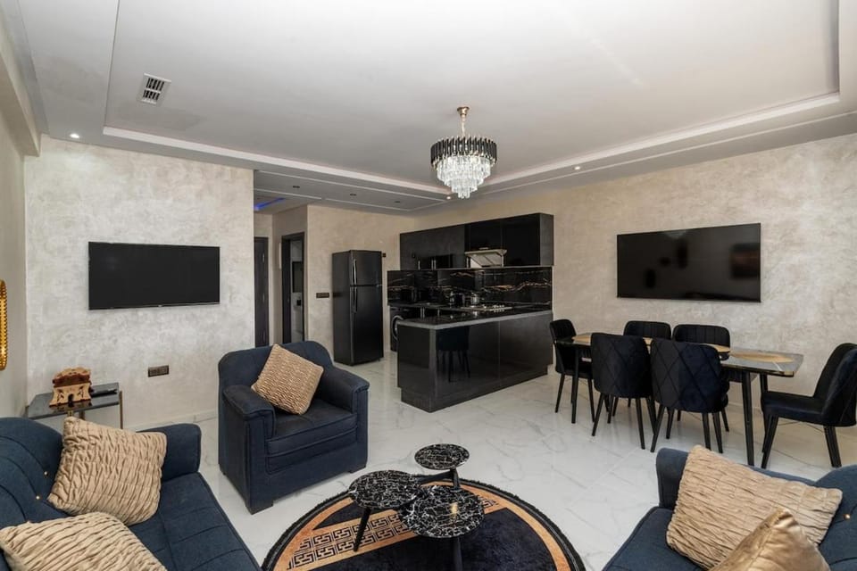 Superbe Appart 3 pièces Moderne, Confort avec vue panoramique sur Marrakech plein centre à 7 min a pied de Gueliz Apartment in Marrakesh