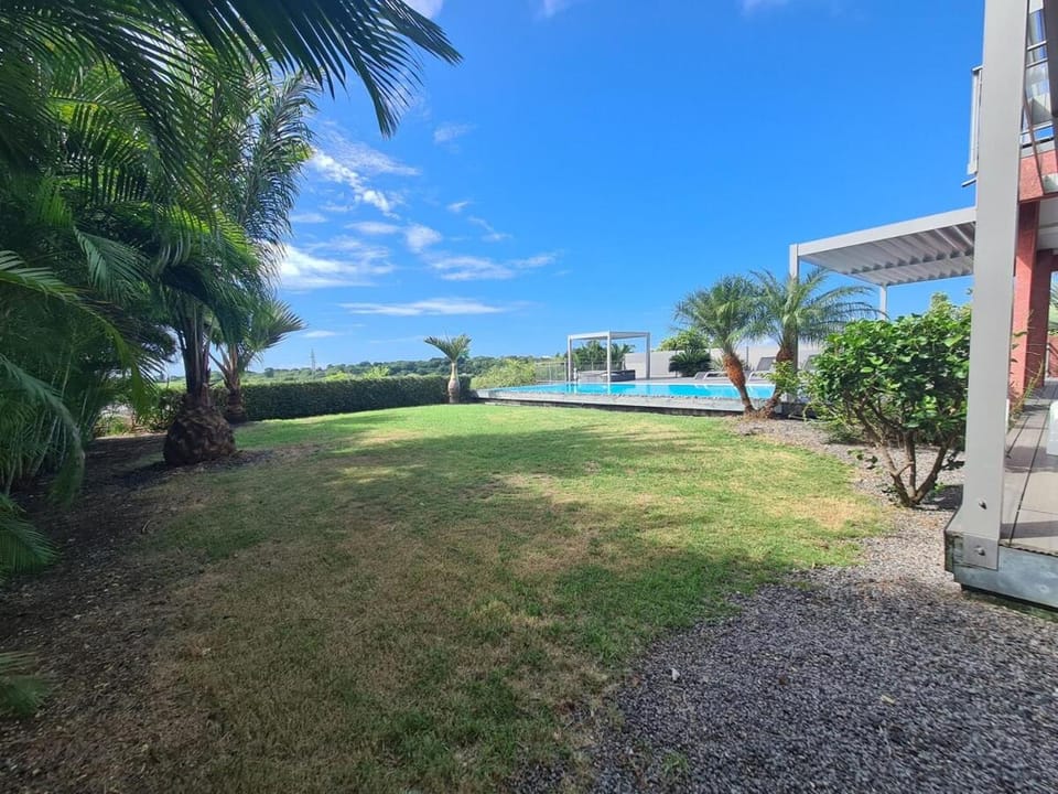 Natural landscape, Garden, Swimming pool