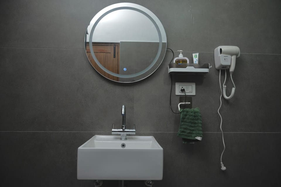 Bathroom, hair dryier