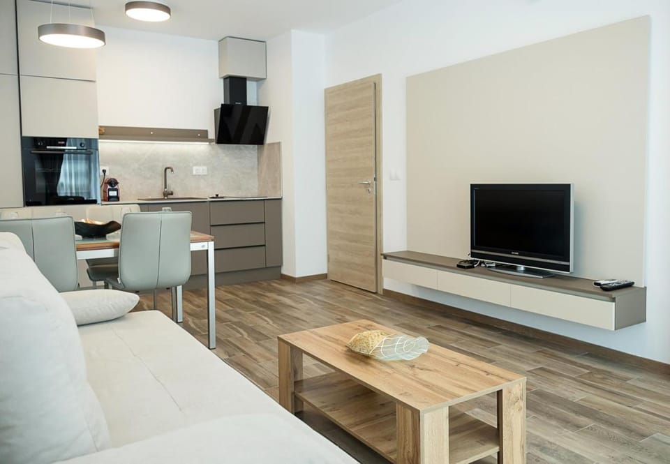 TV and multimedia, Kitchen or kitchenette, Living room, Seating area, Dining area, oven, stove