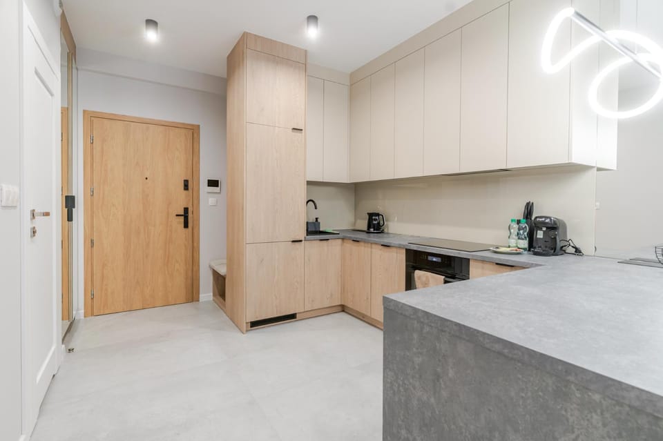 Kitchen or kitchenette, Photo of the whole room, stove, wardrobe