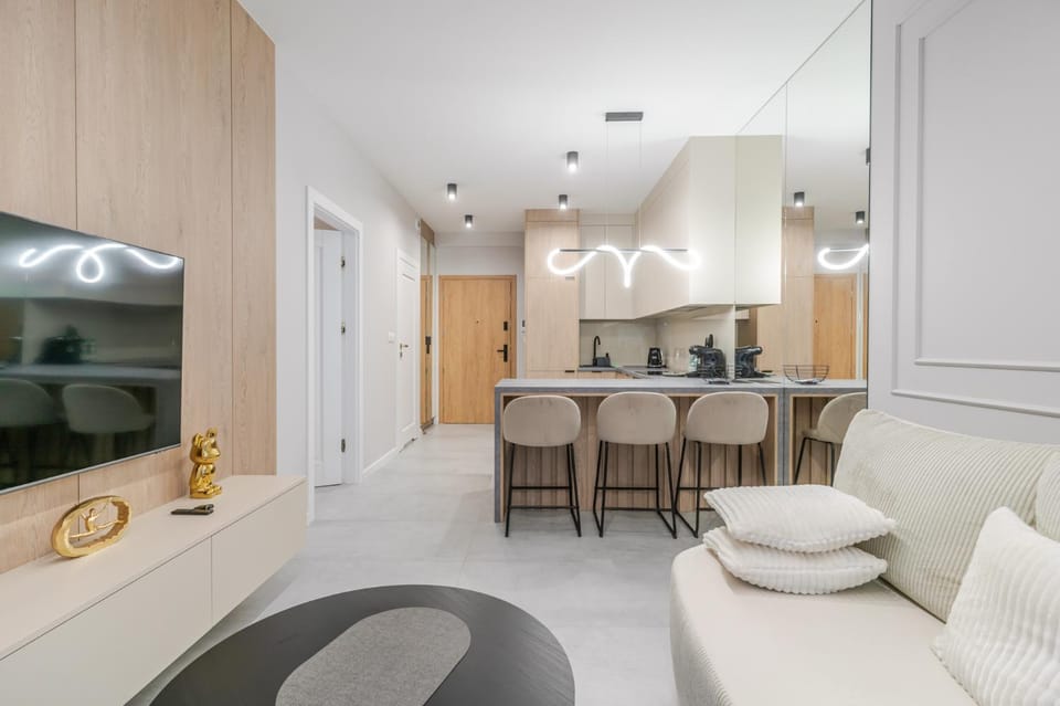 Kitchen or kitchenette, Living room, Seating area, Dining area, wardrobe