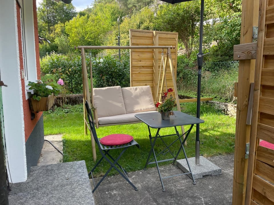 Patio, Garden, Seating area