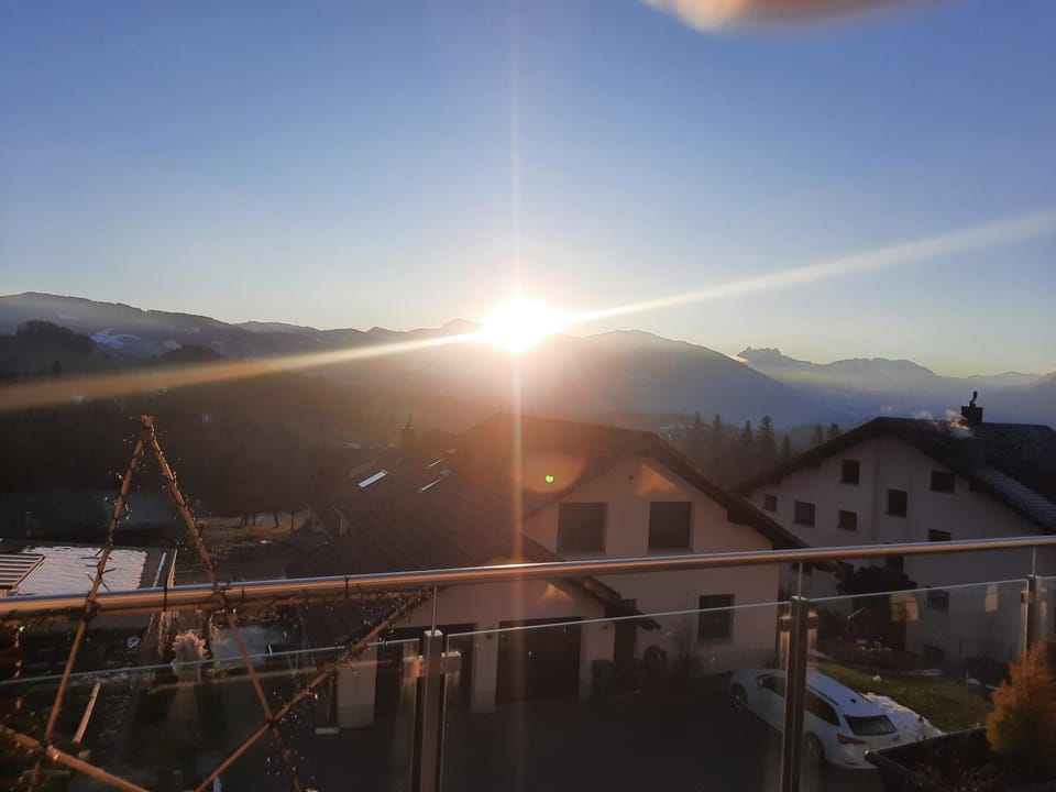 Natural landscape, Mountain view, Sunrise