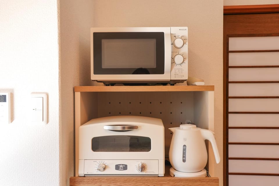 microwave, toaster