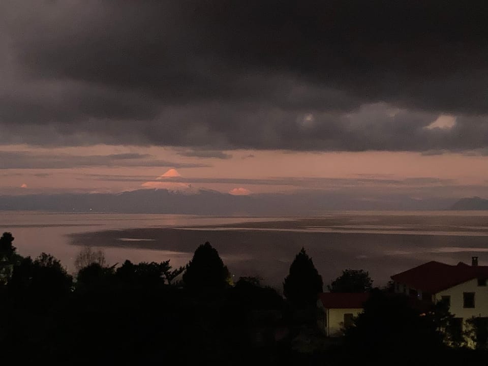 Natural landscape, View (from property/room), Lake view, Sunset