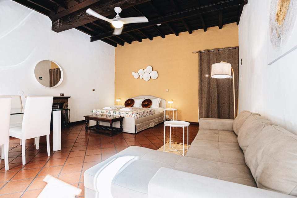 Bed, Living room, Photo of the whole room, Dining area, fireplace