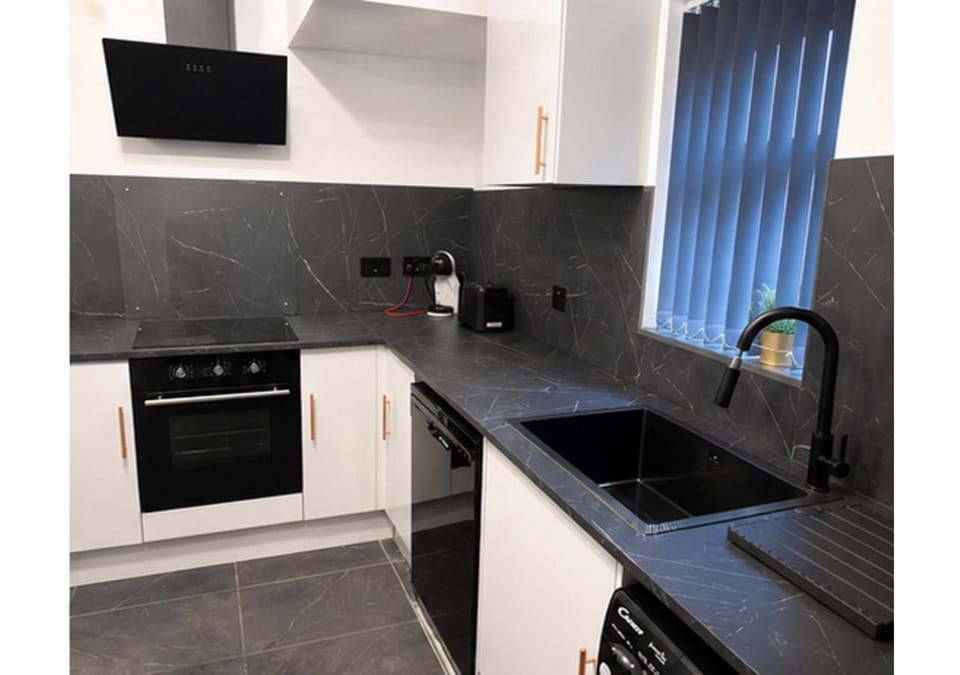 dishwasher, oven, stove, kitchen